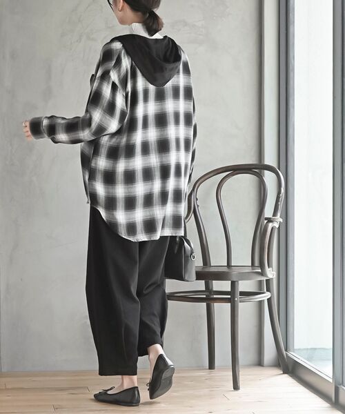 rps（アールピーエス）の「ツイルコクーンパンツ（その他パンツ・レディース・ブラック/カーキ/ダークブラウン/ダークベージュ・フリー）」の7枚目の写真