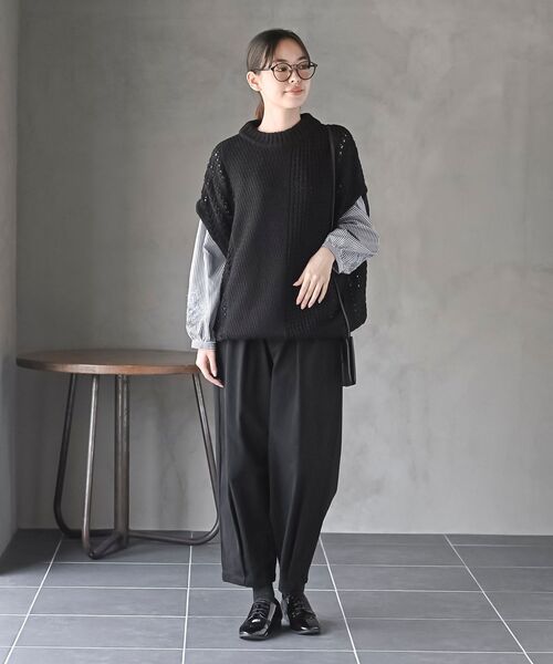 rps（アールピーエス）の「ツイルコクーンパンツ（その他パンツ・レディース・ブラック/カーキ/ダークブラウン/ダークベージュ・フリー）」の13枚目の写真