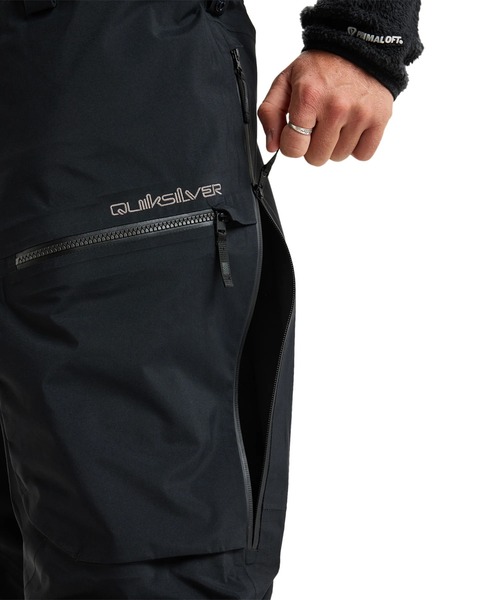Quiksilver（クイックシルバー）の「HIGHLINE PRO 3L GORE/クイックシルバーゴアテックススキースノーボードウェア（ビブパンツ・ボトムス）（その他パンツ・メンズ・ブラック・MEDIUM/X-LARGE）」の8枚目の写真