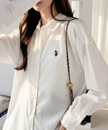 【U.S. POLO ASSN.】長袖 オーバーサイズ シャツ