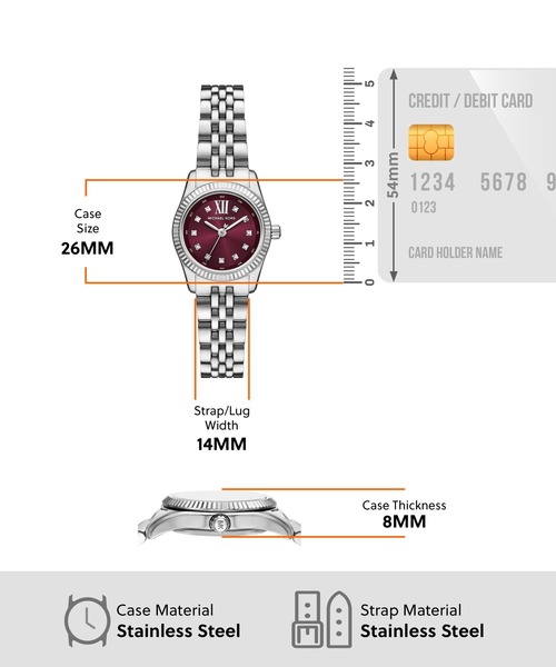MICHAEL KORS(マイケルコース)の「マイケル・コース 腕時計 レディース アナログ ステンレス MK4968(アナログ腕時計・レディース・シルバー・FREE)」の5枚目の写真
