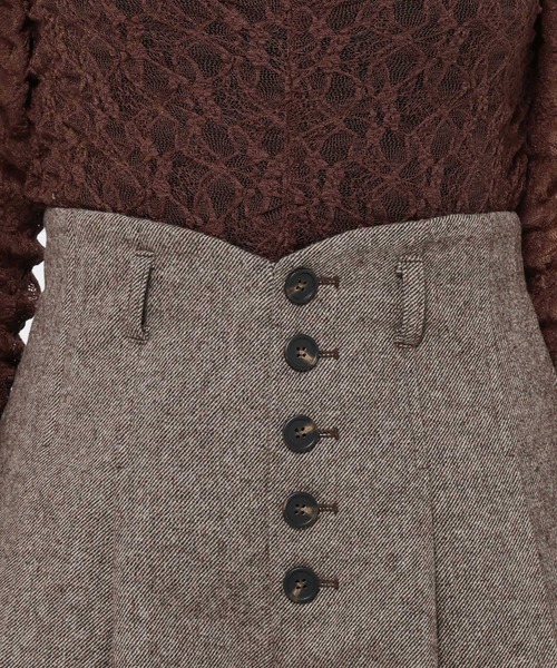 mysty woman（ミスティウーマン）の「ハイウエストタックショートパンツ 605447（その他パンツ・レディース・グレー/ブラウン/ブラック・FREE）」の12枚目の写真