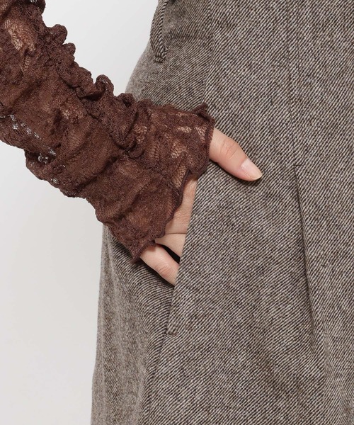 mysty woman（ミスティウーマン）の「ハイウエストタックショートパンツ 605447（その他パンツ・レディース・グレー/ブラウン/ブラック・FREE）」の13枚目の写真