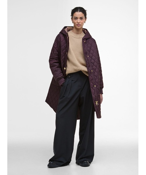 セール】Hilary キルティング ミドルレングス ジャケット（レディース