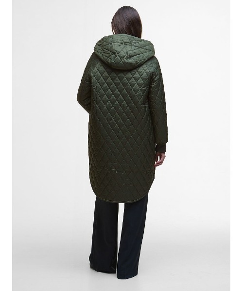 Barbour(バブアー)の「Hilary キルティング ミドルレングス ジャケット(レディース)(ブルゾン・レディース・オリーブ/ブラック/レッド・8/10)」の21枚目の写真