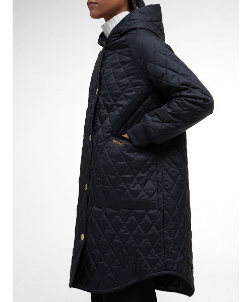 Barbour(バブアー)の「Hilary キルティング ミドルレングス ジャケット(レディース)(ブルゾン・レディース・オリーブ/ブラック/レッド・8/10)」の13枚目の写真