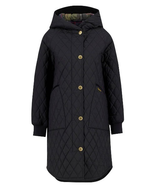Barbour(バブアー)の「Hilary キルティング ミドルレングス ジャケット(レディース)(ブルゾン・レディース・オリーブ/ブラック/レッド・8/10)」の17枚目の写真