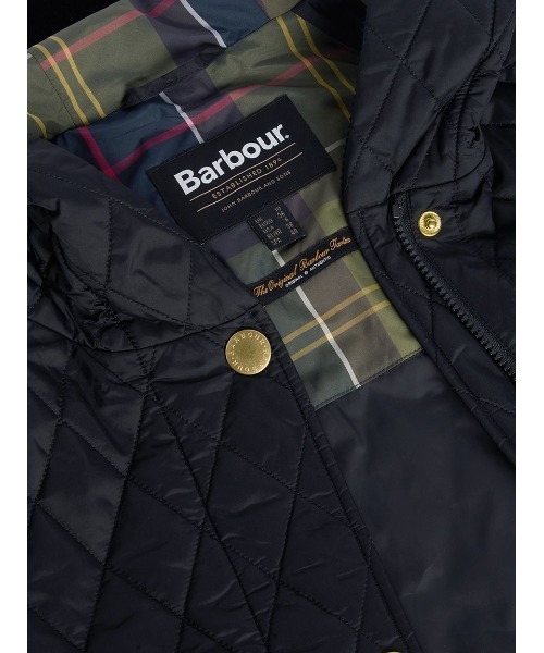 Barbour(バブアー)の「Hilary キルティング ミドルレングス ジャケット(レディース)(ブルゾン・レディース・オリーブ/ブラック/レッド・8/10)」の18枚目の写真