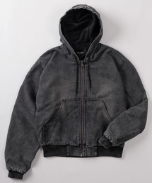 SlashDate（スラッシュデイト）の「【82】ウォッシュ加工 ヴィンテージ ダック フードブルゾン/アクティブジャケット（ブルゾン）」