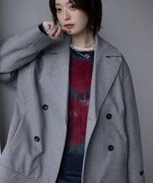 VACANCY（ヴァカンシー）の「レースアップウールライクミディアムコート（ピーコート）」