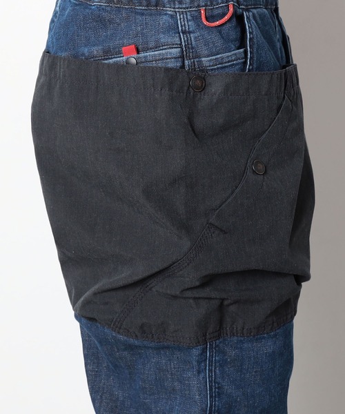 Grand PARK（グランドパーク）の「NANGA×H.A.K.U/ナンガ×ハク別注　NARROW TAPEREDパンツ（デニムパンツ・メンズ・ダークインディゴブルー/ブラック・MEDIUM/LARGE）」の10枚目の写真