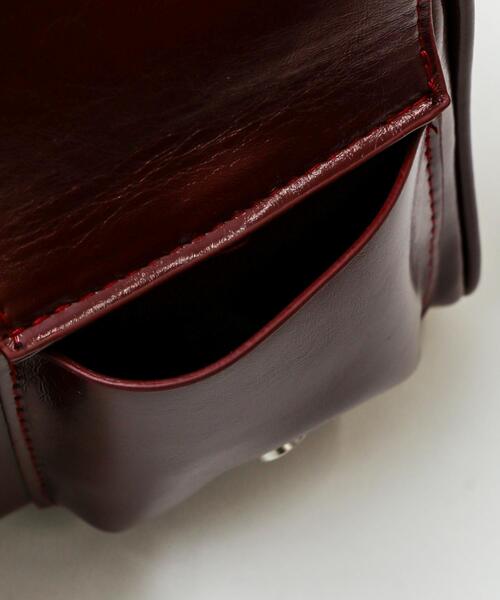 WEGO（ウィゴー）の「WEGO/【25年秋冬新作】ベルト2ポケットデザインボストンバッグ（ハンドバッグ・レディース・ブラック/ブラウン/レッド・FREE）」の21枚目の写真