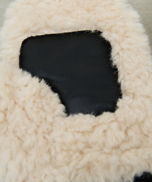 GALLARDAGALANTE(ガリャルダガランテ)の「ボアミトン(その他小物・レディース・ブラウン/オフホワイト・FREE)」の10枚目の写真