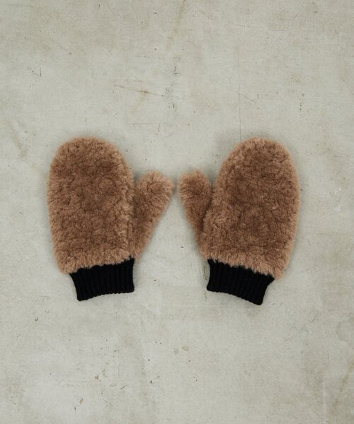 GALLARDAGALANTE(ガリャルダガランテ)の「ボアミトン(その他小物・レディース・ブラウン/オフホワイト・FREE)」の12枚目の写真