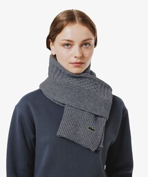 LACOSTE｜ラコステのマフラー（グレー/灰色系）通販 - ZOZOTOWN