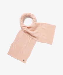 LACOSTE | アラン柄ブレンドウールニットマフラー(マフラー)