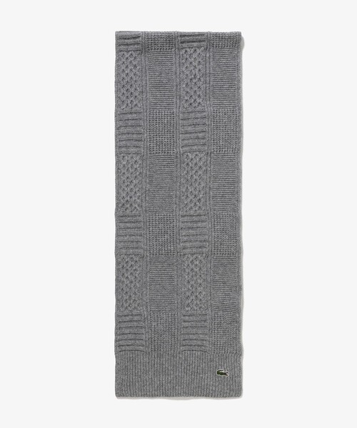 LACOSTE（ラコステ）の「アラン柄ブレンドウールニットマフラー