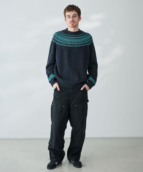 セール】MORRIS & SONS | ジーロンラム ノルディックセーター MEN