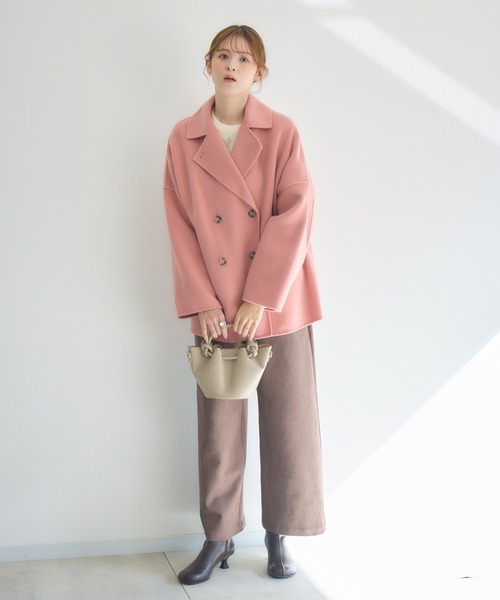 KATHARINE ROSS（キャサリンロス）の「【KATHARINE ROSS】Pecolambリバーミドルコート（その他アウター・レディース・ブルー/ブラック/ピンク・MEDIUM）」の12枚目の写真