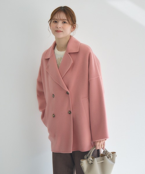 KATHARINE ROSS（キャサリンロス）の「【KATHARINE ROSS】Pecolambリバーミドルコート（その他アウター・レディース・ブルー/ブラック/ピンク・MEDIUM）」の16枚目の写真
