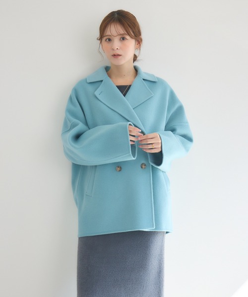KATHARINE ROSS（キャサリンロス）の「【KATHARINE ROSS】Pecolambリバーミドルコート（その他アウター・レディース・ブルー/ブラック/ピンク・MEDIUM）」の22枚目の写真