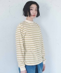 THREE FIFTY STANDARD（スリーフィフティースタンダード）の「ＴＨＲＥＥ　ＦＩＦＴＹ　ＳＴＡＮＤＡＲＤレトロなボーダーＴシャツ（Tシャツ/カットソー）」