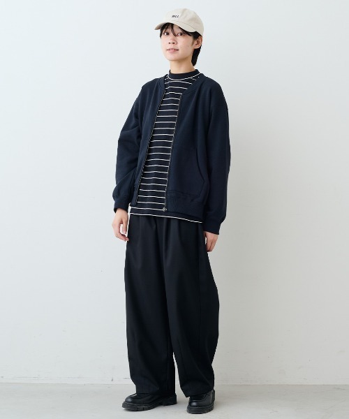 THREE FIFTY STANDARD(スリーフィフティースタンダード)の「THREE FIFTY STANDARDレトロなボーダーTシャツ(Tシャツ/カットソー・レディース・アイボリー/ブラック×ホワイト/ネイビー・LL/L/M/3L)」の15枚目の写真