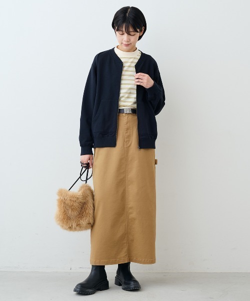 THREE FIFTY STANDARD(スリーフィフティースタンダード)の「THREE FIFTY STANDARDレトロなボーダーTシャツ(Tシャツ/カットソー・レディース・アイボリー/ブラック×ホワイト/ネイビー・LL/L/M/3L)」の14枚目の写真