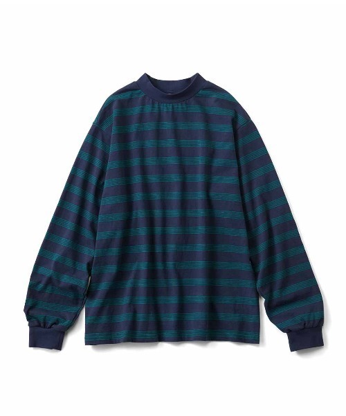 THREE FIFTY STANDARD(スリーフィフティースタンダード)の「THREE FIFTY STANDARDレトロなボーダーTシャツ(Tシャツ/カットソー・レディース・アイボリー/ブラック×ホワイト/ネイビー・LL/L/M/3L)」の20枚目の写真