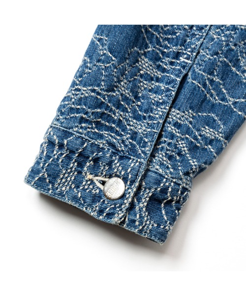 ROSE PATTERN JACQUARD 3RD TYPE DENIM JACKET（デニムジャケット 