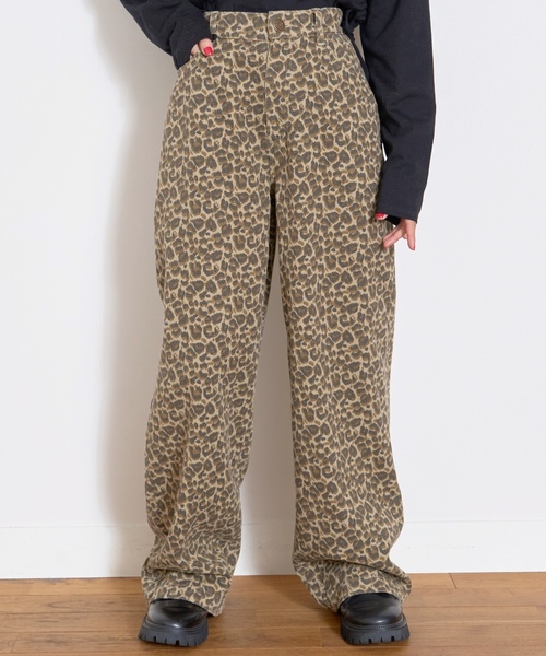 セール】【LTXC】レオパード柄ロングワイド゛パンツ（その他パンツ