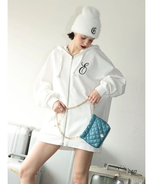 EVRIS（エヴリス）の「ワンポイントシャギーニットキャップ（ニットキャップ/ビーニー・レディース・ブラック/ホワイト・FREE）」の11枚目の写真