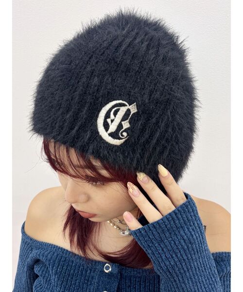 EVRIS（エヴリス）の「ワンポイントシャギーニットキャップ（ニットキャップ/ビーニー・レディース・ブラック/ホワイト・FREE）」の15枚目の写真