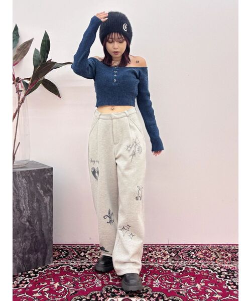 EVRIS（エヴリス）の「ワンポイントシャギーニットキャップ（ニットキャップ/ビーニー・レディース・ブラック/ホワイト・FREE）」の18枚目の写真