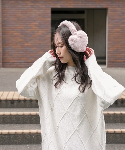 セール】ハート型イヤーマフラー（イヤーマフ）｜Honeys（ハニーズ）の