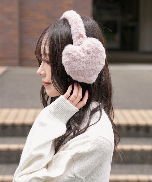 セール】ハート型イヤーマフラー（イヤーマフ）｜Honeys（ハニーズ）の