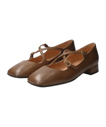 inter-chaussures | 【INTER-CHAUSSURES】スクエアトウクロスストラップパンプス(I1003N)(パンプス)