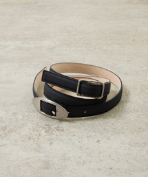 And A | ITTI イッチ / HERRIE W BUCKLE BELT - PM / DIPLO JP 牛革ナローレザーベルト / ITTI-GOODS-095-DJ-PM(ベルト)