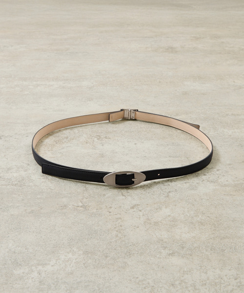 And A（アンドエー）の「ITTI イッチ / HERRIE W BUCKLE BELT - PM / DIPLO JP 牛革ナローレザーベルト / ITTI-GOODS-095-DJ-PM（ベルト・メンズ・ブラック・FREE）」の6枚目の写真