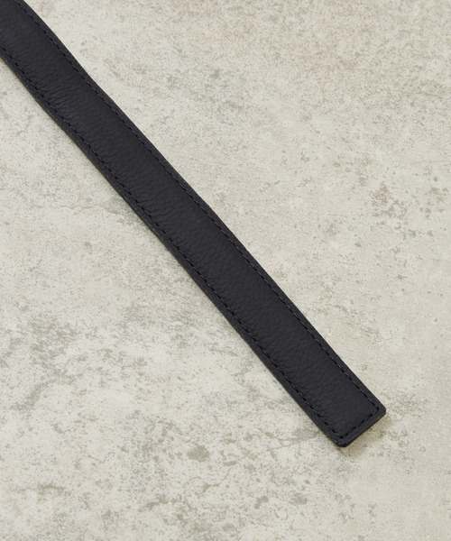 And A（アンドエー）の「ITTI イッチ / HERRIE W BUCKLE BELT - PM / DIPLO JP 牛革ナローレザーベルト / ITTI-GOODS-095-DJ-PM（ベルト・メンズ・ブラック・FREE）」の11枚目の写真
