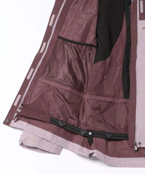ROXY（ロキシー）の「GORE-TEX STORMDAY JK/ロキシースキースノーボードウェア(ゴアテックスジャケット)（マウンテンパーカー・レディース・ブラック/ライラック・SMALL/MEDIUM/LARGE/X-SMALL）」の4枚目の写真