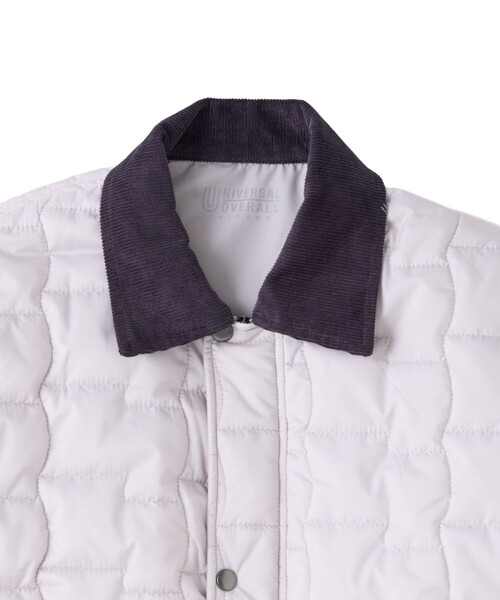 UNIVERSAL OVERALL(ユニバーサルオーバーオール)の「【UNIVERSAL OVERALL】for M FLAG QUIL TING JACKET(カバーオール・レディース・ブラック/グレー/ダークブラウン・M/L/XL)」の5枚目の写真