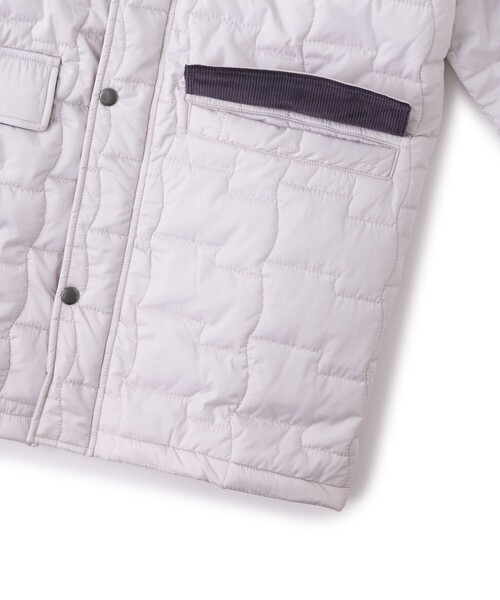 UNIVERSAL OVERALL(ユニバーサルオーバーオール)の「【UNIVERSAL OVERALL】for M FLAG QUIL TING JACKET(カバーオール・レディース・ブラック/グレー/ダークブラウン・M/L/XL)」の10枚目の写真