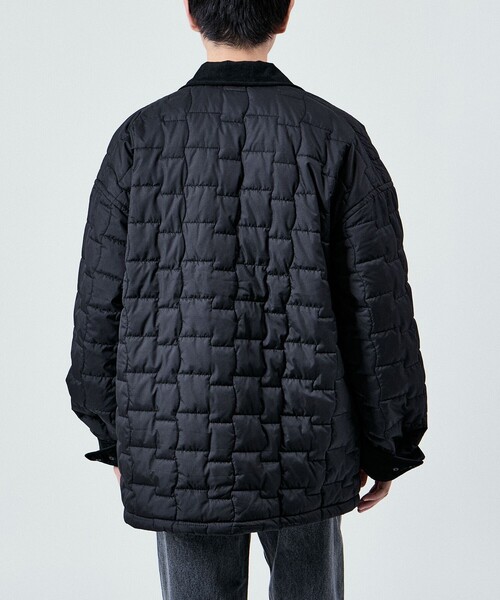 UNIVERSAL OVERALL(ユニバーサルオーバーオール)の「【UNIVERSAL OVERALL】for M FLAG QUIL TING JACKET(カバーオール・レディース・ブラック/グレー/ダークブラウン・M/L/XL)」の16枚目の写真
