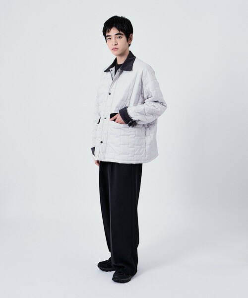 UNIVERSAL OVERALL(ユニバーサルオーバーオール)の「【UNIVERSAL OVERALL】for M FLAG QUIL TING JACKET(カバーオール・レディース・ブラック/グレー/ダークブラウン・M/L/XL)」の17枚目の写真