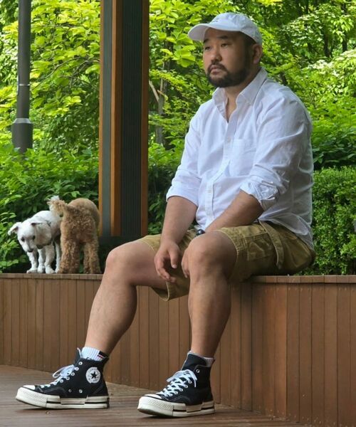 MUSINSA STANDARD（ムシンサスタンダード）の「ベーシックオックスフォードシャツ[ホワイト]（シャツ/ブラウス・メンズ・その他・XX-LARGE/XXX-LARGE/SMALL/MEDIUM/LARGE/X-LARGE）」の3枚目の写真