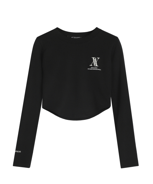 AVANDRESS(アバンドレス )の「AV LOGO CROP T-SHIRT BLACK(Tシャツ/カットソー・レディース・その他・SMALL/MEDIUM)」の3枚目の写真