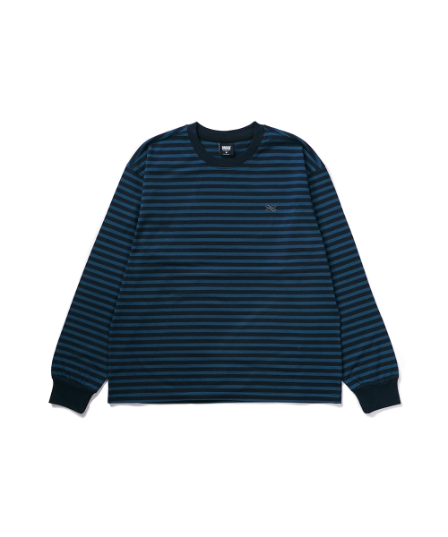GAKKAI UNIONS(ガッカイユニオンズ)の「20S ストライプロングスリーブネイビー(Tシャツ/カットソー・レディース・その他・MEDIUM/LARGE/X-LARGE)」の2枚目の写真