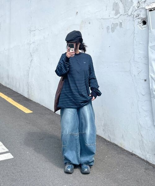 GAKKAI UNIONS(ガッカイユニオンズ)の「20S ストライプロングスリーブネイビー(Tシャツ/カットソー・レディース・その他・MEDIUM/LARGE/X-LARGE)」の8枚目の写真