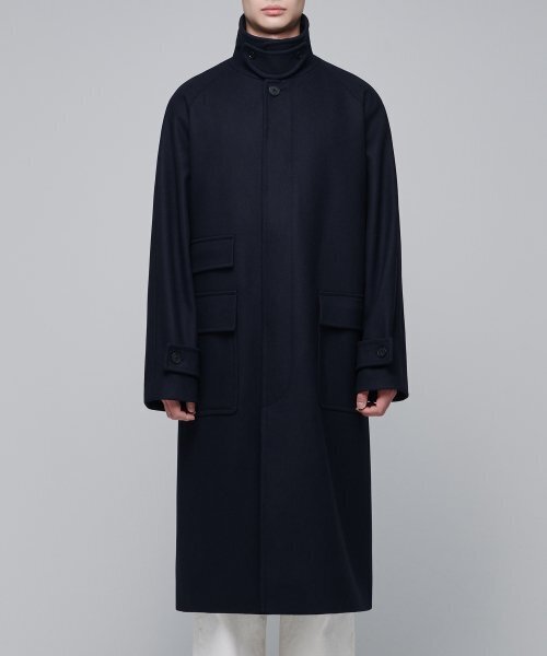 MUSINSA STANDARD（ムシンサスタンダード）の「MTR オーバーサイズ バルマカンコート [ネイビー]（チェスターコート・メンズ・その他・MEDIUM/LARGE/X-LARGE/XX-LARGE）」の6枚目の写真